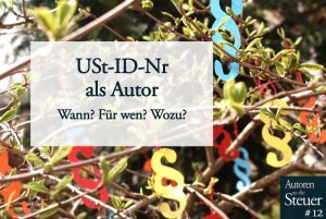 USt-ID-Nr als Autor