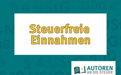 Steuerfreie Einnahmen für Schreibende