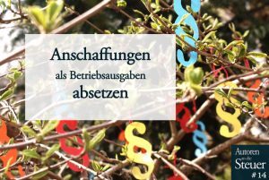 Anschaffungskosten absetzen